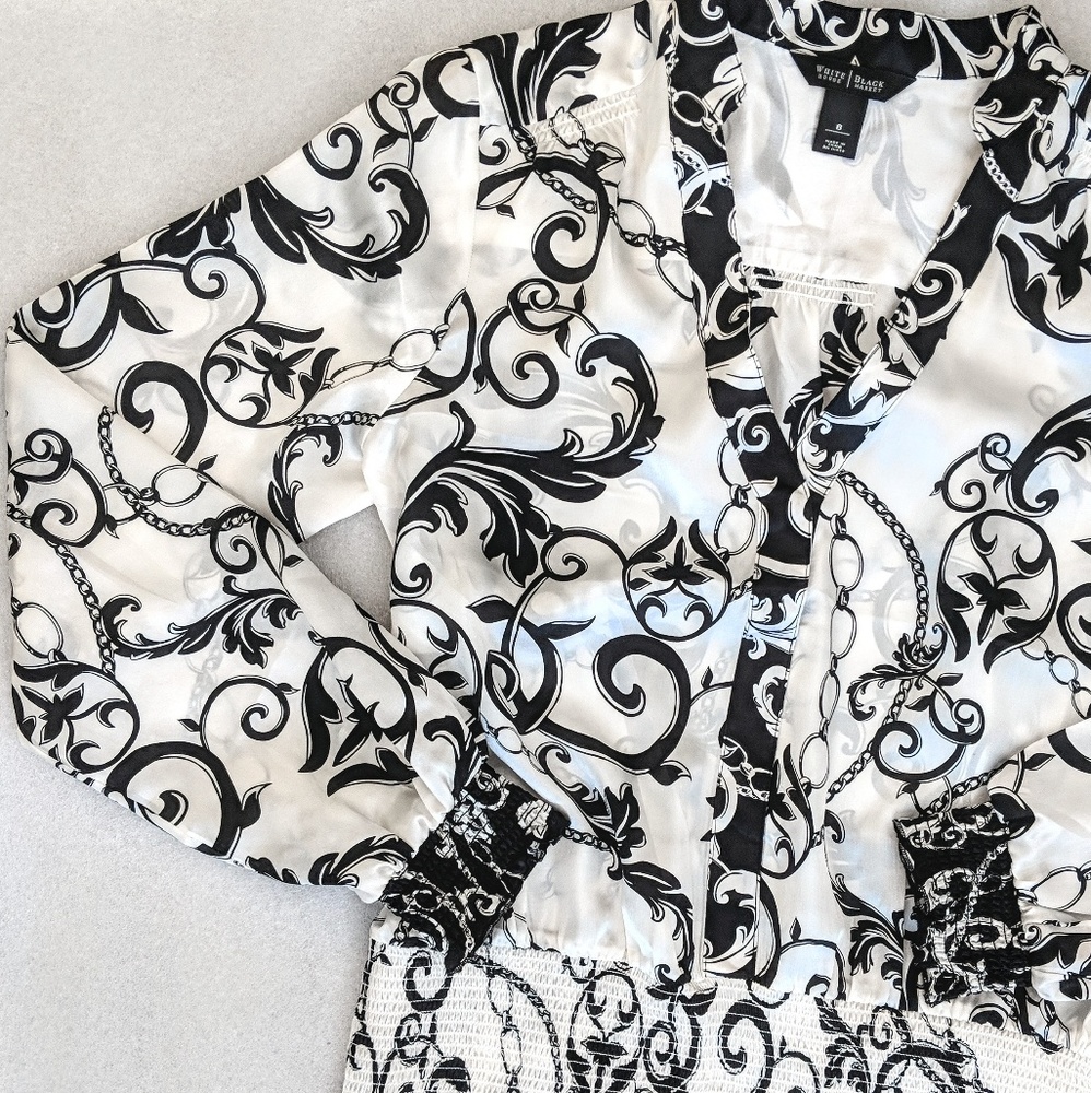 WHBM Silk Blouse Size 8